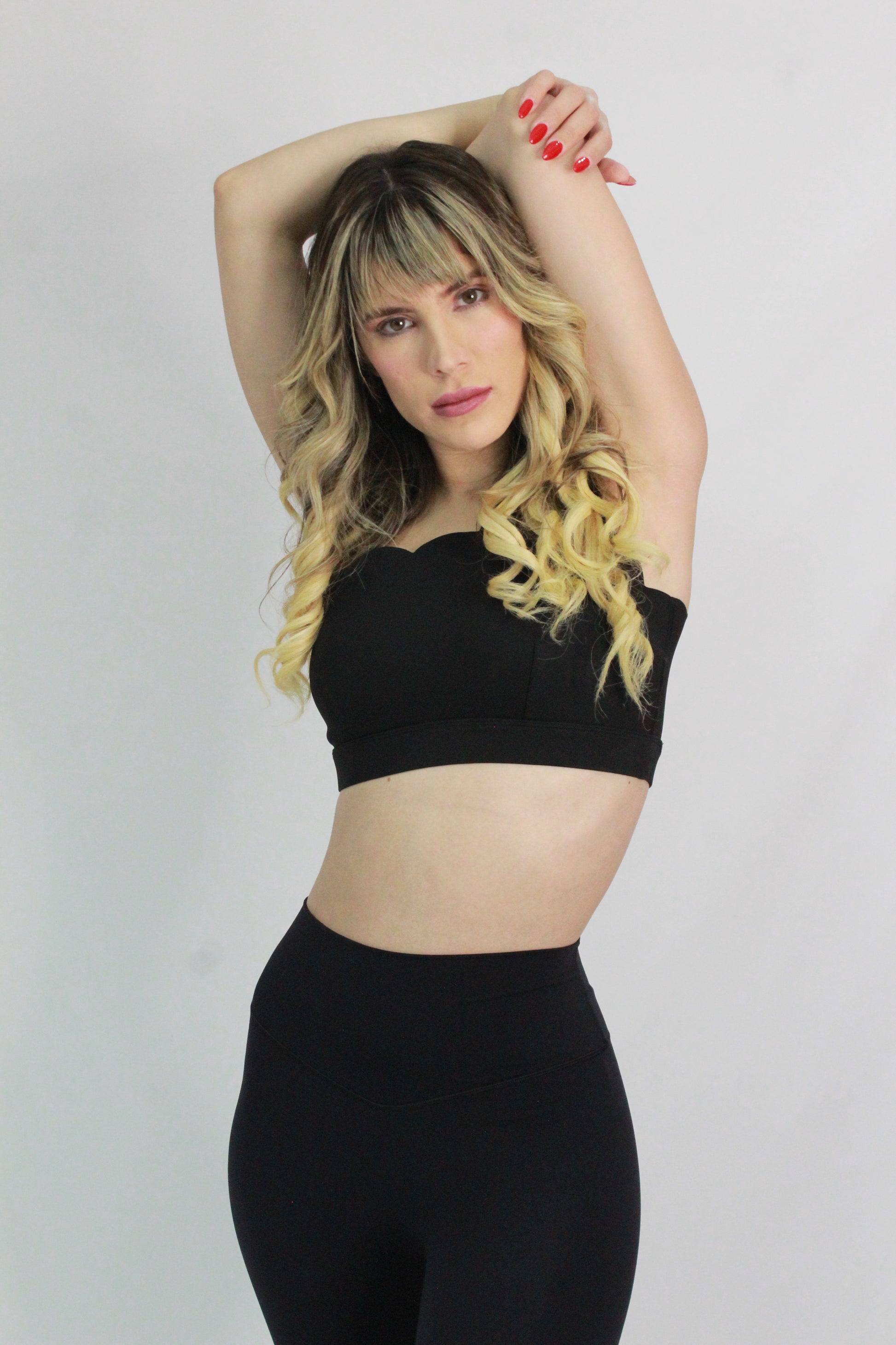 Scallop One-Shoulder Top