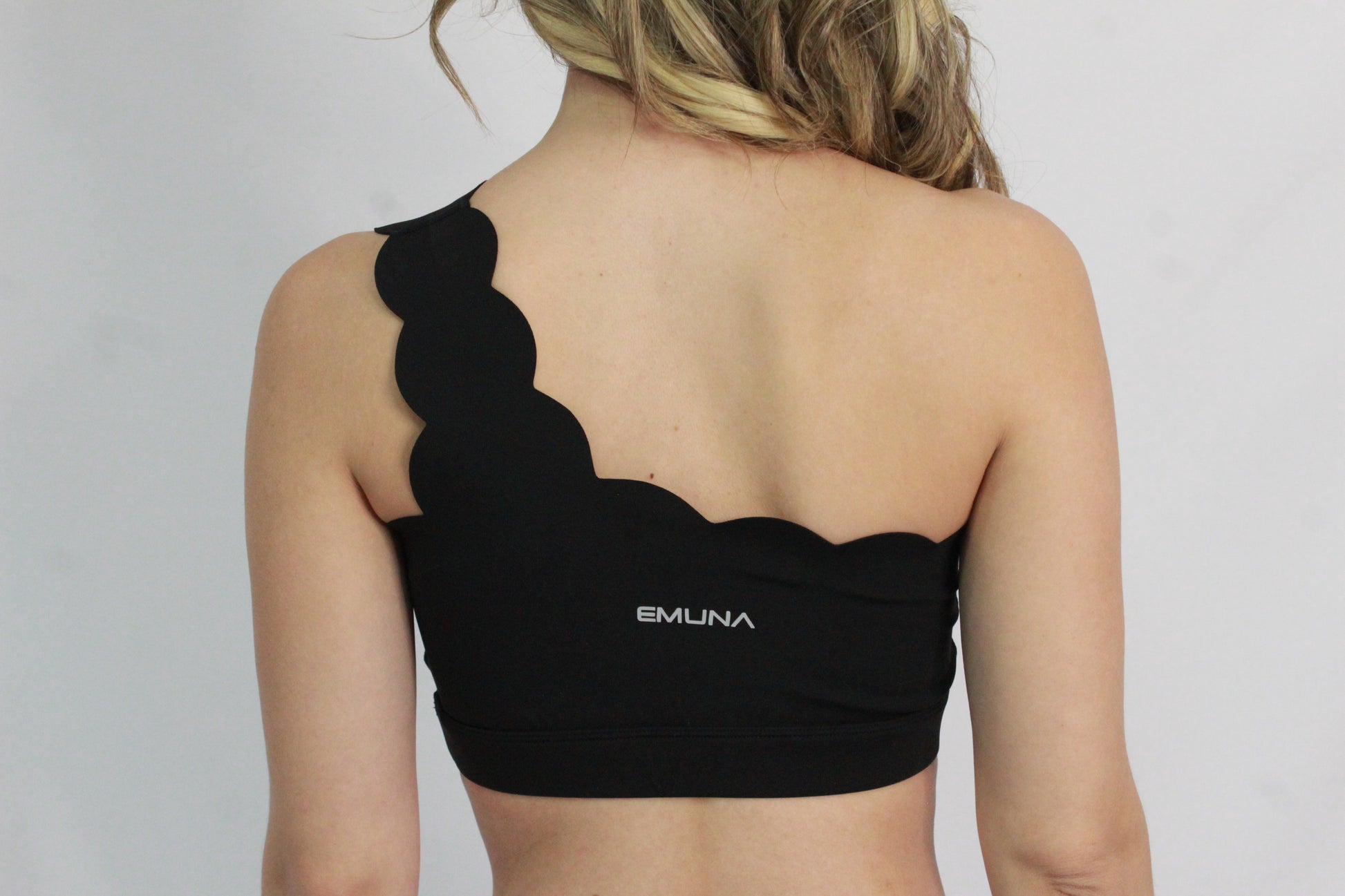 Scallop One-Shoulder Top